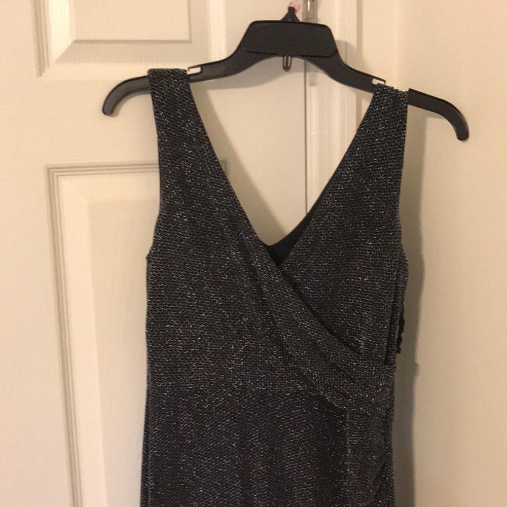 Black and silver gown